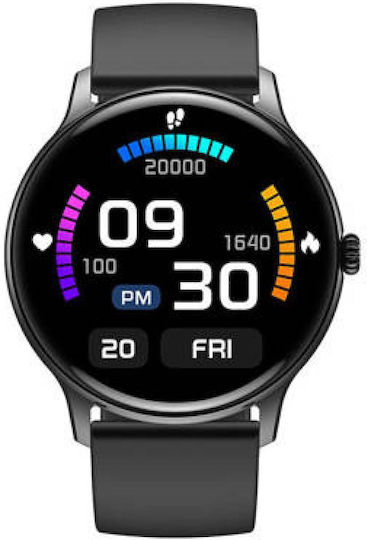 Colmi I10 Stainless Steel 44mm Smartwatch with Heart Rate Monitor (Black) view 4