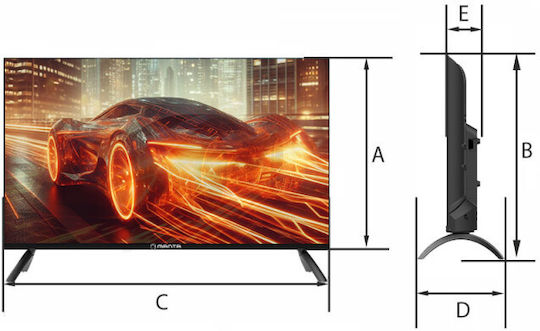 Manta Television 32" HD Ready LED 32LHN124E (2024) view 3
