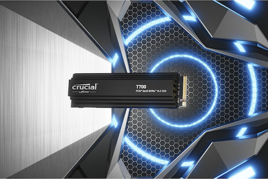 Crucial T700 SSD 1TB M.2 Type with PCI Express 5.0 Connection and Heatsink CT1000T700SSD5 view 8
