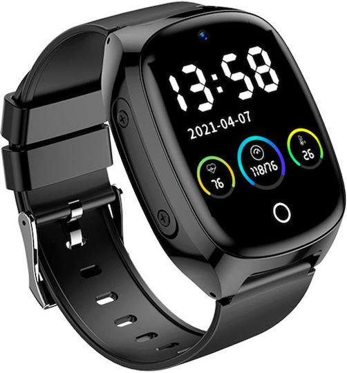 Wonlex CT30 Smartwatch with SIM and Heart Rate Monitor (Black)