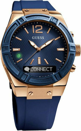 Guess Connect Hybrid Stainless Steel 41mm Smartwatch (Blue) view 6