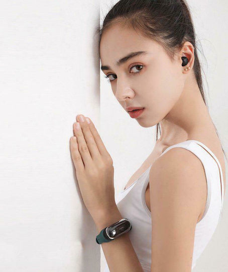 Remax TWS-15 In-ear Bluetooth Handsfree Earphones with Charging Case Green view 3