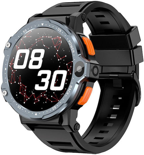 Valdus Pg999 4g Smartwatch with SIM and Heart Rate Monitor (Black)