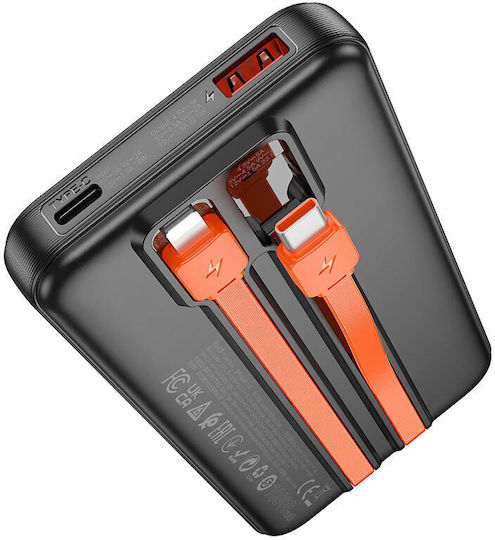 Hoco J119 Power Bank 10000mAh 22.5W with USB-A Port Power Delivery Black view 6