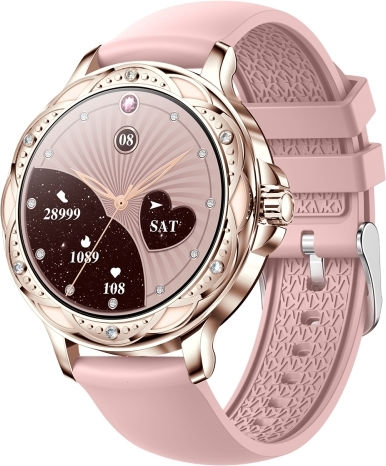Cf12 1.2 Inch Waterproof Smart Silicone Strap Wristband Support Heart Rate Monitoring Blood Pressure Monitoring Pink view 1