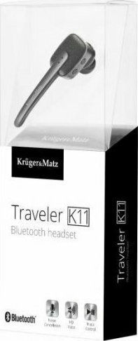 Kruger & Matz Traveler K11 In-ear Bluetooth Handsfree Earphone Black view 6