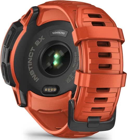 Garmin Instinct 2X Solar 50mm Waterproof Smartwatch with Heart Rate Monitor (Flame Red) view 5