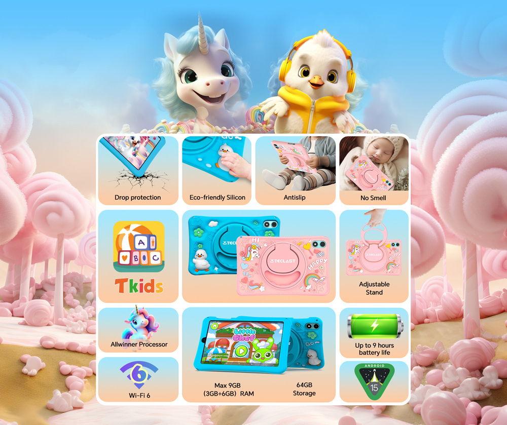 Teclast P85 Kids 8" Tablet (3GB/64GB) Pink view 4