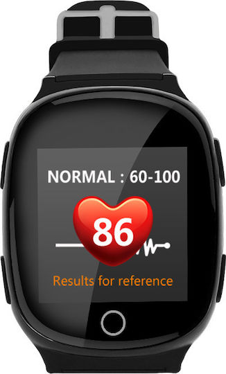 GPS Tracker K30 Smartwatch with SIM and Heart Rate Monitor (Black) view 2