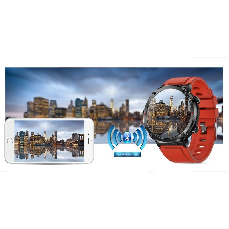 Smartwatch Gravity Men's Smartwatch Gravity Gt21-6 Bk Rd Bk vy 2