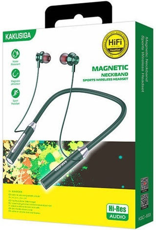KAKUSIGA KSC-833 In-ear Bluetooth Handsfree Earphones Green vue 2