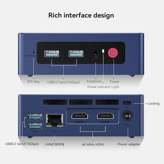 Beelink S13 Mini PC (N-Series N150/12GB DDR4/512GB SSD/W11 Pro) view 7