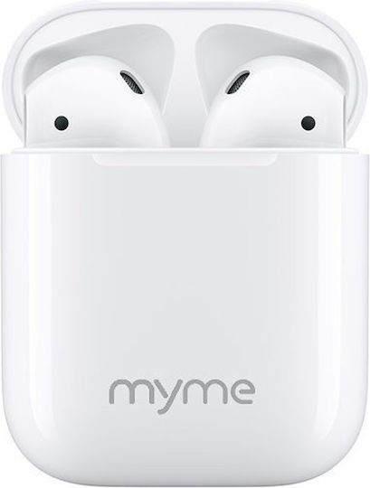 MyMe Air Freedom Pro Earbud Bluetooth Handsfree Earphones with Charging Case White vue 3