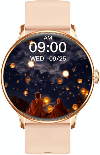 CY500 Smartwatch with Heart Rate Monitor (Gold) view 2