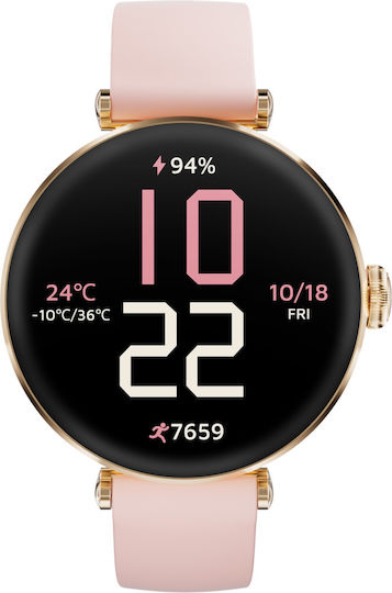 Kieslect Pura Smartwatch with Heart Rate Monitor (Gold) view 4