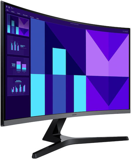 Samsung Essential Monitor S3 S39GD VA HDR Curved Monitor 32" FHD 1920x1080 with Response Time 4ms GTG view 3