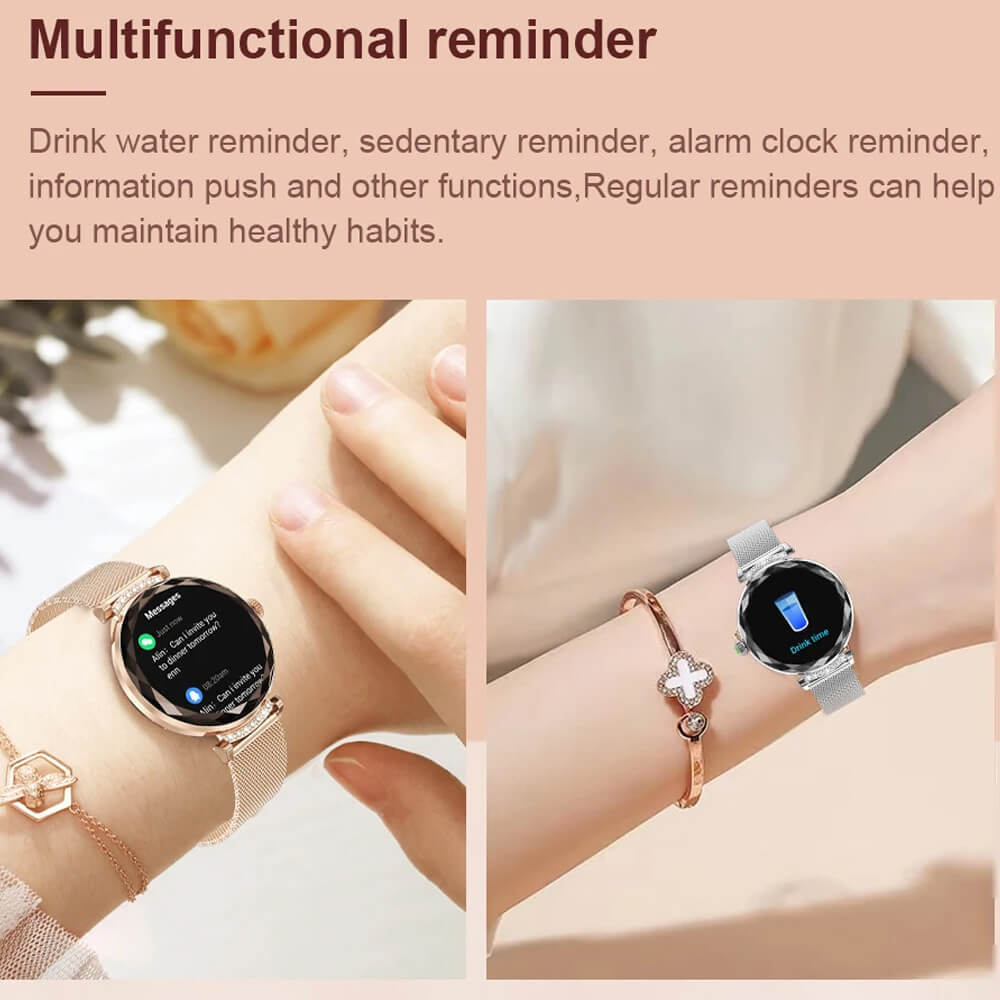 Microwear NX7 Pro Stainless Steel 38mm Smartwatch with Heart Rate Monitor (Silver Steel) view 8