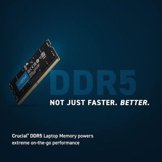 Crucial DDR5 with Module 1x16GB and Speed 4800 for Laptop CT16G48C40S5 view 4