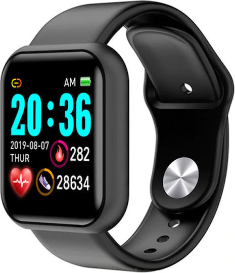 S6 38mm Smartwatch with Heart Rate Monitor (Black)