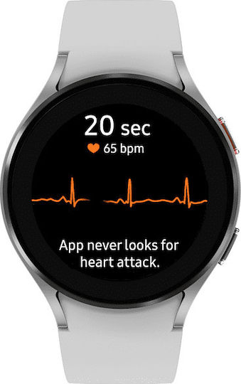 Samsung Galaxy Watch4 Aluminium 44mm Waterproof with Heart Rate Monitor (Silver) view 3