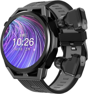 N18 1.53 Inch Color Screen Smart Watch Support Heart Rate Blood Pressure Sleep Monitoring Black