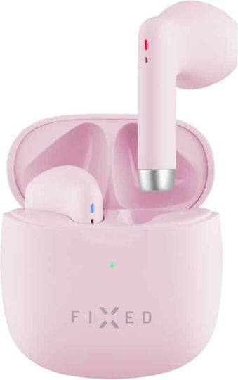 Fixed In-ear Bluetooth Handsfree Earphones with Charging Case Pink view 5