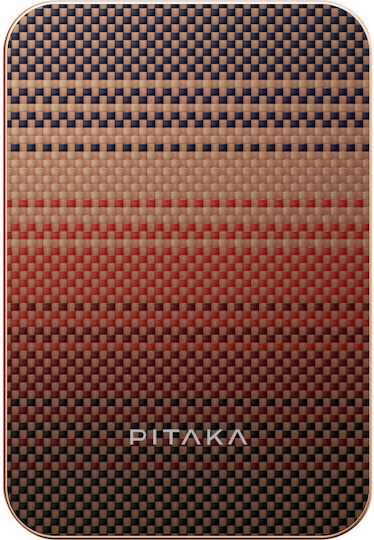 Pitaka PBQ2403 MagSafe Power Bank 5000mAh 15W with USB-C Port Sunset vue 3