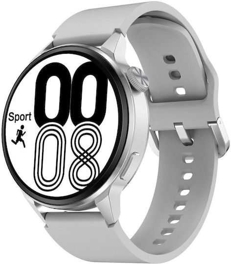 Nubi DT4+ 43mm Smartwatch with Heart Rate Monitor (White)