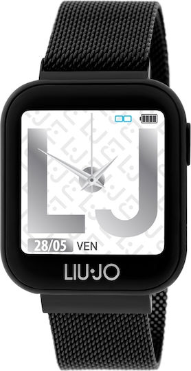 Liu Jo Classic Aluminium Smartwatch with Heart Rate Monitor (Black)