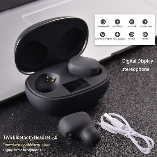 In-ear Bluetooth Handsfree Earphones with Charging Case Black view 5