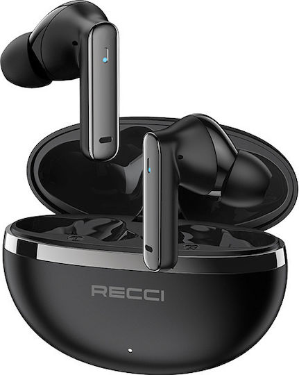 Recci REP-W88 In-ear Bluetooth Handsfree Earphones with Charging Case Black view 1