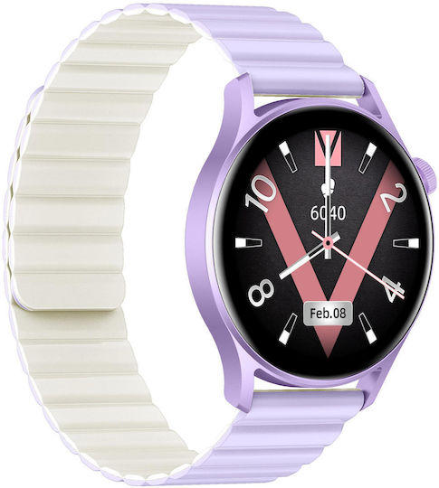 Kieslect Lora 2 Aluminium 41mm Smartwatch with Heart Rate Monitor (Purple) view 5
