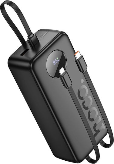 Hoco J132B Power Bank 20000mAh 20W with USB-A Port and USB-C Port Power Delivery Black view 1