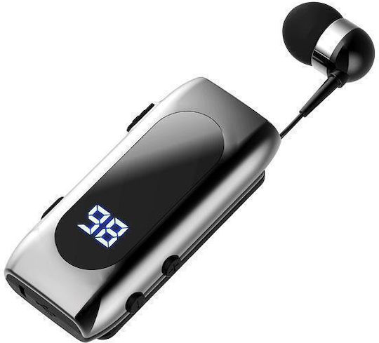K55 In-ear Bluetooth Handsfree Earphone Lapel Silver view 2