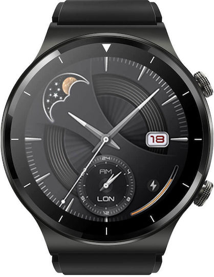 BlackView R7 Pro Aluminium 46mm Smartwatch with Heart Rate Monitor (Black) view 2