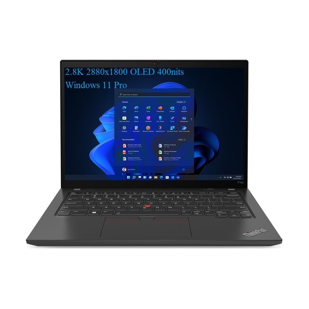 Lenovo ThinkPad P14s Gen 4 14" OLED (i5-1340P/16GB/256GB SSD/W11 Pro) Villi Black (US Keyboard) view 1