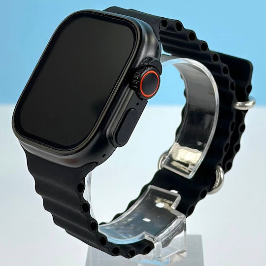 BK9 Ultra 49mm Smartwatch with Heart Rate Monitor (Black) view 5