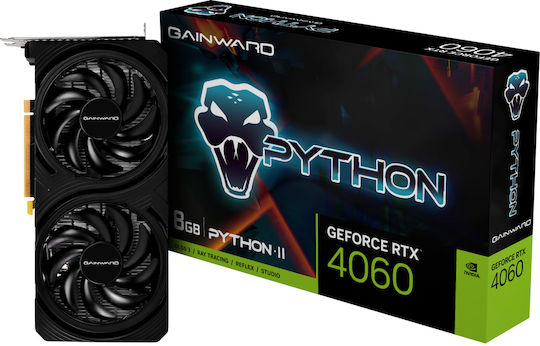 Gainward GeForce RTX 4060 8GB GDDR6 Python II Graphics Card view 1