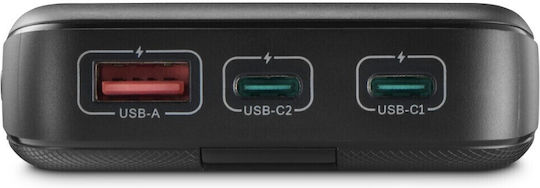 HAMA PD 10 Power Bank 10000mAh with USB-A Port and 2 USB-C Ports Power Delivery / Quick Charge 3.0 Anthracite view 2
