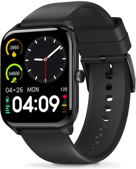 Nedis BTSW30BK Smartwatch with Heart Rate Monitor (Black)
