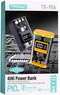 AGC Power Bank 10000mAh with 2 USB-A Ports Transparent