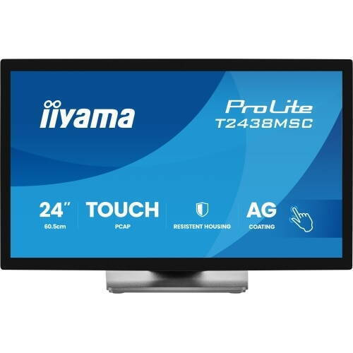 Iiyama Prolite T2438MSC-B2 IPS Touch Monitor 23.8" FHD 1920x1080 with 5ms Response Time GTG