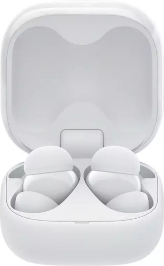 Sony LinkBuds Fit Bluetooth Handsfree Earphones with Sweat Resistance and Charging Case White vue 2