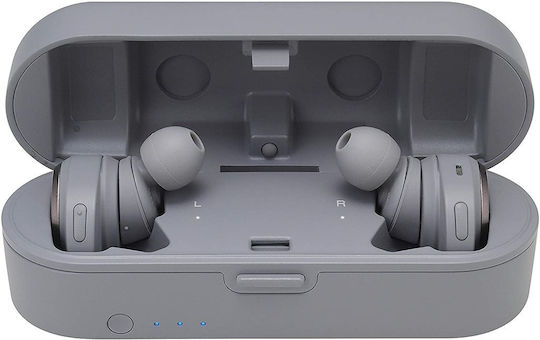 Audio Technica ATH-CKR7TW In-ear Bluetooth Handsfree Earphones with Charging Case Gray view 1