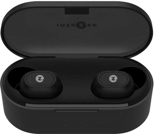 Intezze Piko In-ear Bluetooth Handsfree Earphones with Sweat Resistance and Charging Case Black view 3