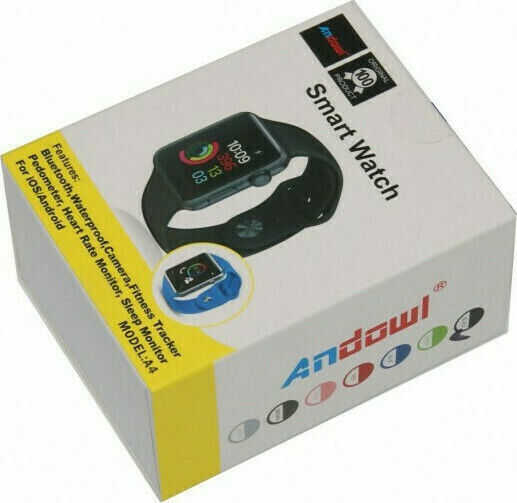 Andowl A4 Smartwatch with SIM and Heart Rate Monitor (Black) view 4