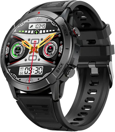 Aoke NX10 Smartwatch with Heart Rate Monitor (Black)