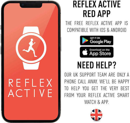 Reflex Active Series 23 Smartwatch with Heart Rate Monitor (Black Gold Plated) view 5