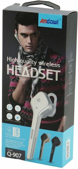 Andowl Q-907 In-ear Bluetooth Handsfree Earphone White view 1