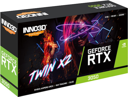 Inno 3D GeForce RTX 3050 8GB GDDR6 Twin X2 Graphics Card view 4